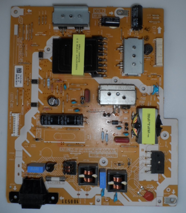 PB/50INC/PAN/L50ET60E POWER BOARD ,TNPA5766 1 A,TXN/P1YBUE,for ,PANASONIC TX-L50ET60E,