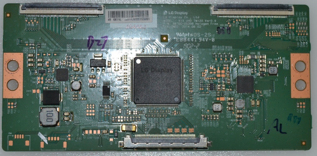 TCON/6870C0535B/JVC TCon BOARD, 6870C-0535B ,V15 UHD DRD TM120 Ver0.9