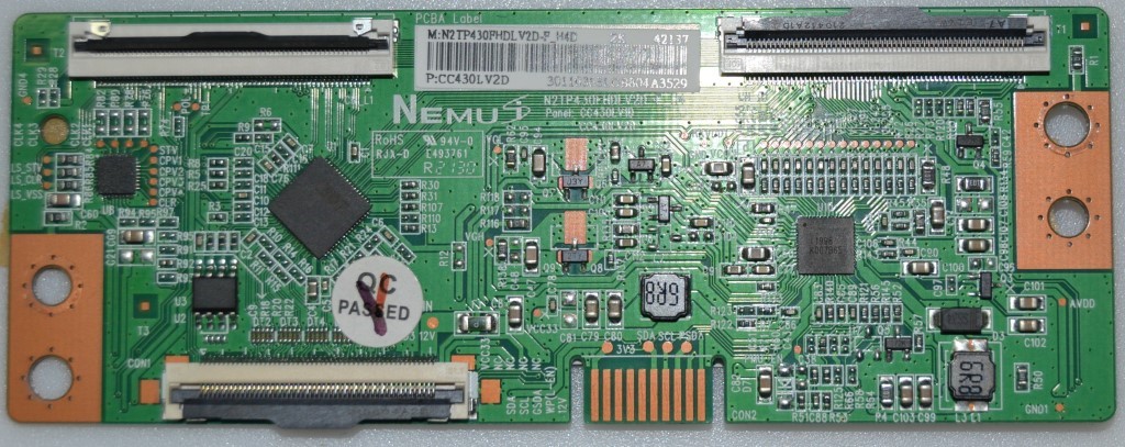 TCON/N2TP430FHDLV2D-F_H4D/HOR TCon BOARD,N2TP430FHDLV2D-F_H4D,for HORIZON 43HL7390F/B