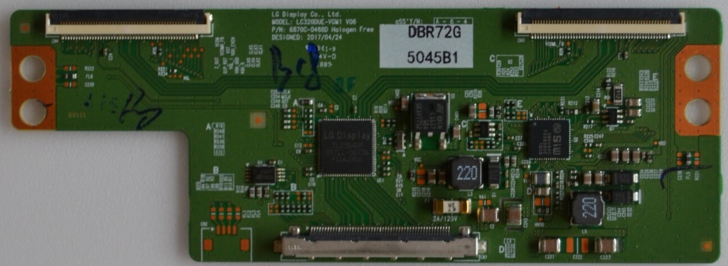 TCON/6870C0488D/LG/32LV340C TCon BOARD ,LC320DUE-VGM1 V06 ,6870C-0488D,