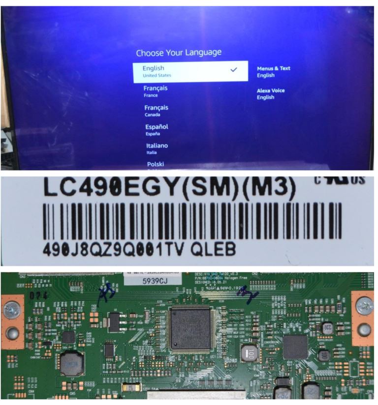 PAN/49INC/LG LCD панел ,LC490EGY SM M3, UHD
