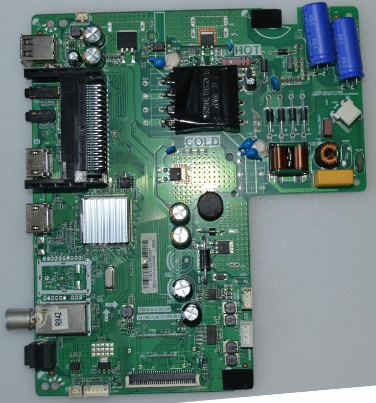 MB/TP.MS3663S.PB781/VORTEX MAIN BOARD,TP.MS3663S.PB781,3MS663L0S2A, for VORTEX LEDV-32TD1210