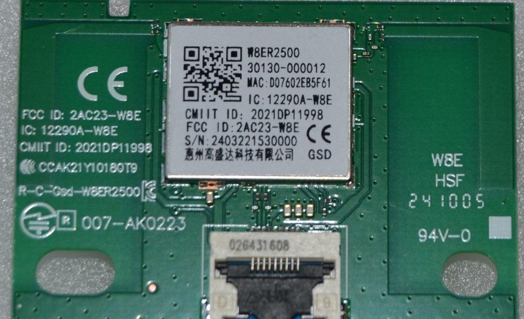 WI-FI/TCL/32S5400AF WI-FI MODULE ,W8ER2500,30130-00012,for TCL LED TV