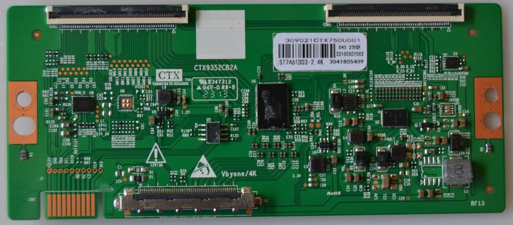 TCON/CTX9352CB2A/SMT Tcon  BOARD,CTX9352CB2A,for SmartTech 75UG10V1