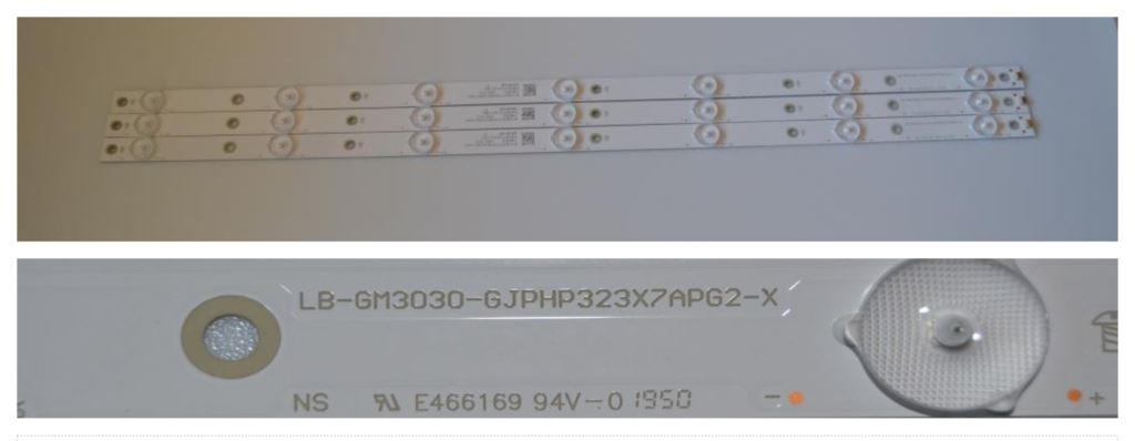 LB/32INC/PH/16 LED BACKLAIHT ,LB-GM3030-GJPHP323X7APG2-X, 3X7 diod 620mm 3v