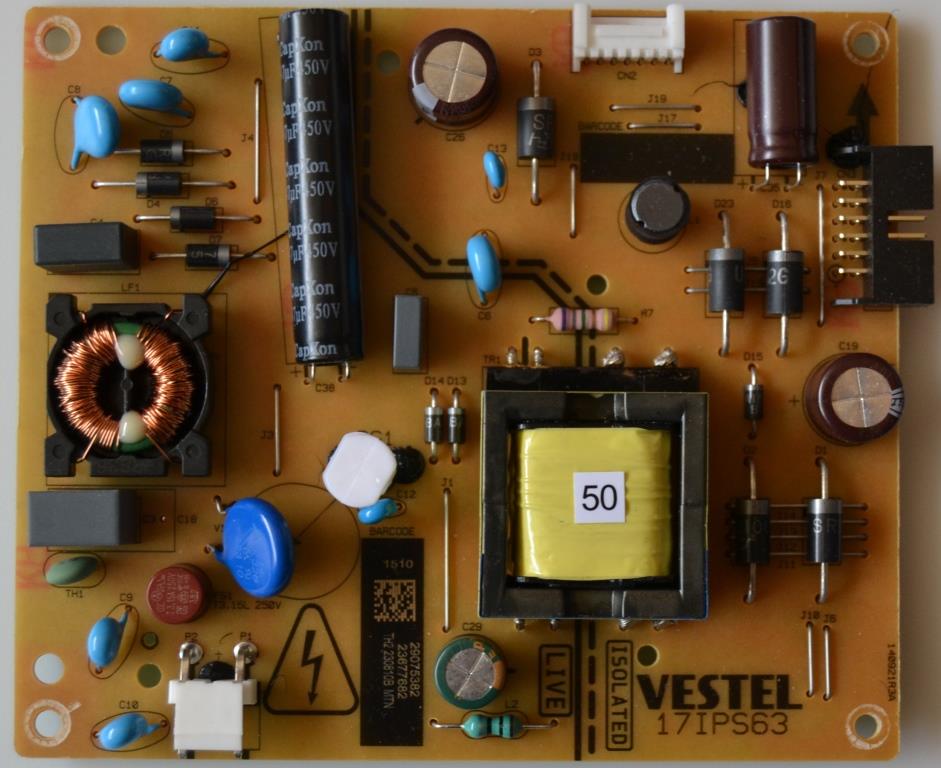 17IPS63/32INC/FINLUX POWER BOARD 17IPS63 for 32 inc DISPLAY, 29075382,23677682,140921R3A