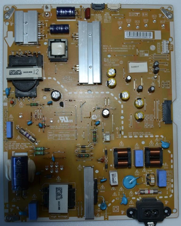 PB/LG/55UJ651V POWER BOARD ,EAX67362501(1.2),EAY64450501,LG55-17UUL6,for LG 55UJ651V