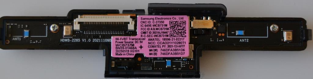IRM/SAM/98DU9072 IR MODUL ,BN59-01468A,WCB737M,Network-Wlan module ,