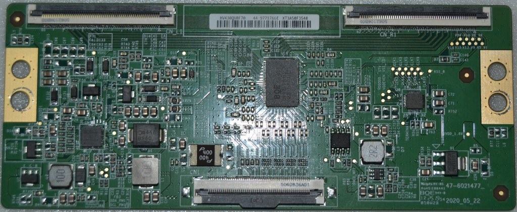 TCON/430QUB430/JVC TCon BOARD ,HV430QUBF79, 47-9771766E ,47-6021477,