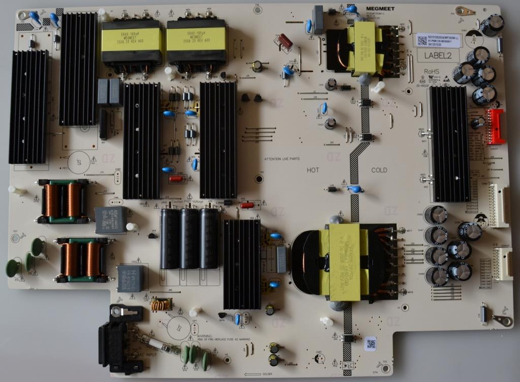 PB/LG/65QNED93A6A POWER BOARD ,MP350M-L,REV:1.0,S0101082524(MP350M-L),81-PWE120-M350001*,for LG 65QNED93A6A