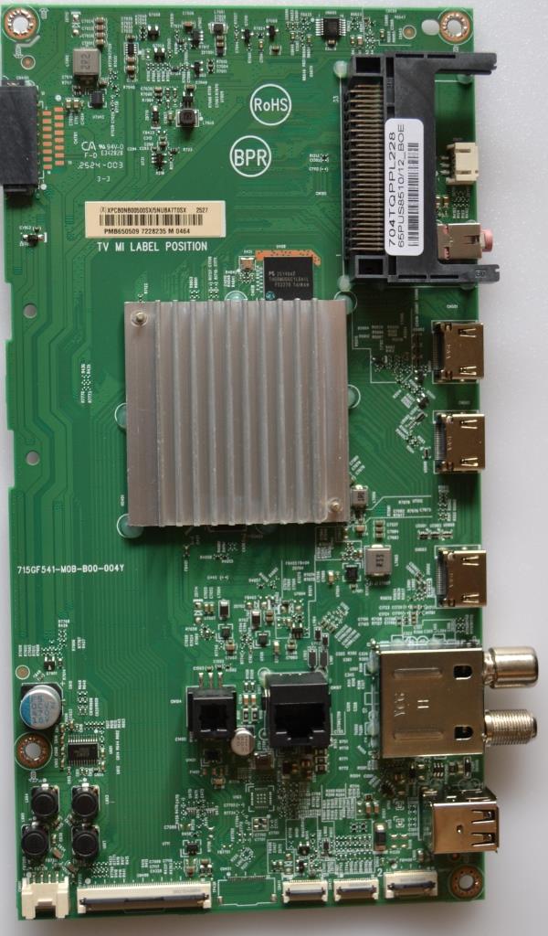 MB/65INC/PH/65PUS8510 MAIN BOARD ,715GF541-M0B-B00-004Y,704TQPPL228, for PHILIPS65PUS8510/12