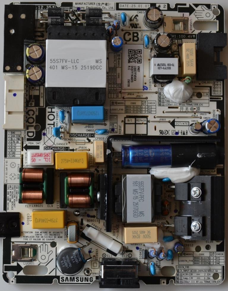 PB/BN44-01337/SAM/55U8092F POWER BOARD ,BN44-01337,L55S7FVDXX,