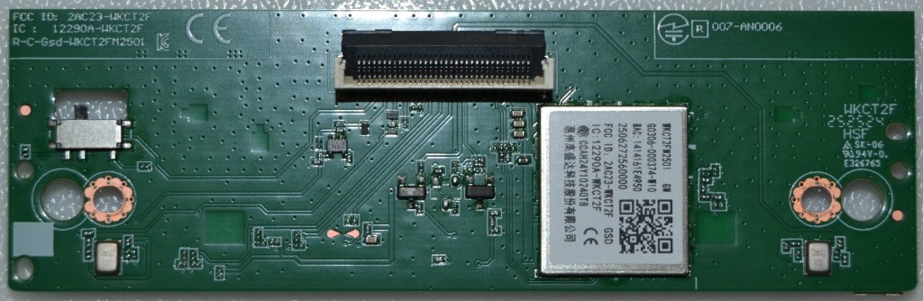 WI-FI/TCL/55P8K WI-FI MODULE ,WKCT2FM2501,G0306-000374-W10,for TCL LED TV