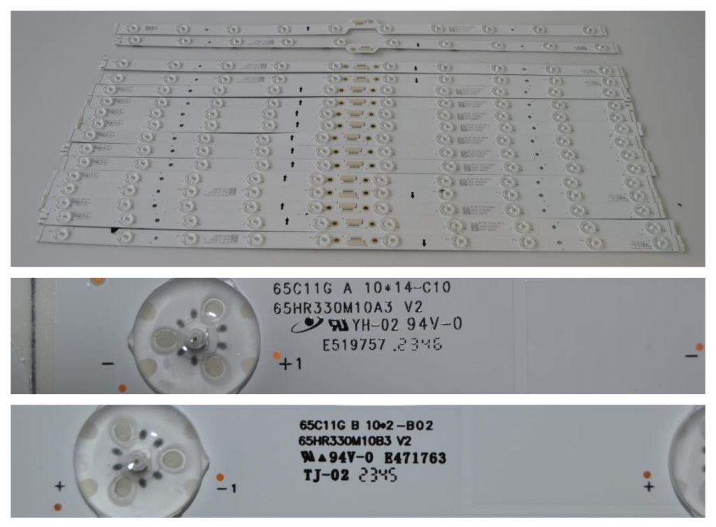 LB/65INC/TCL/65C745 LED BACKLAIHT ,65C11G A 10*14-C10 65HR330M10A3 V2,65C11G B 10*2-B02,65HR330M10B3 V2,