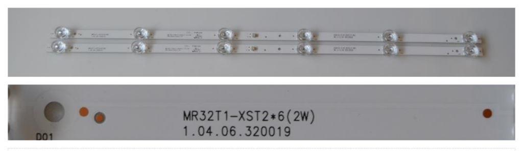 LB/32INC/CR/32PV11FB LED BACKLAIHT  ,MS-XST-T320-T1-3030-2.1-FJ-06,PY68122A,MR31T1-XST2*6, 2X6 diod 555 mm 3v
