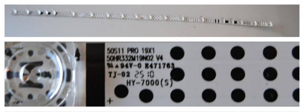 LB/50INC/TCL/3 LED BACKLAIHT ,50S11 PRO 19X1 ,50HR332M19N02 V4,1x19 diod 985 mm