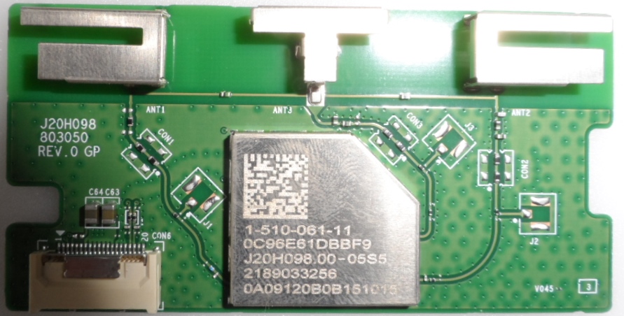 WI-FI/SONY/65XG9505 WI-FI MODULE ,J20H098,1-510-061-11,