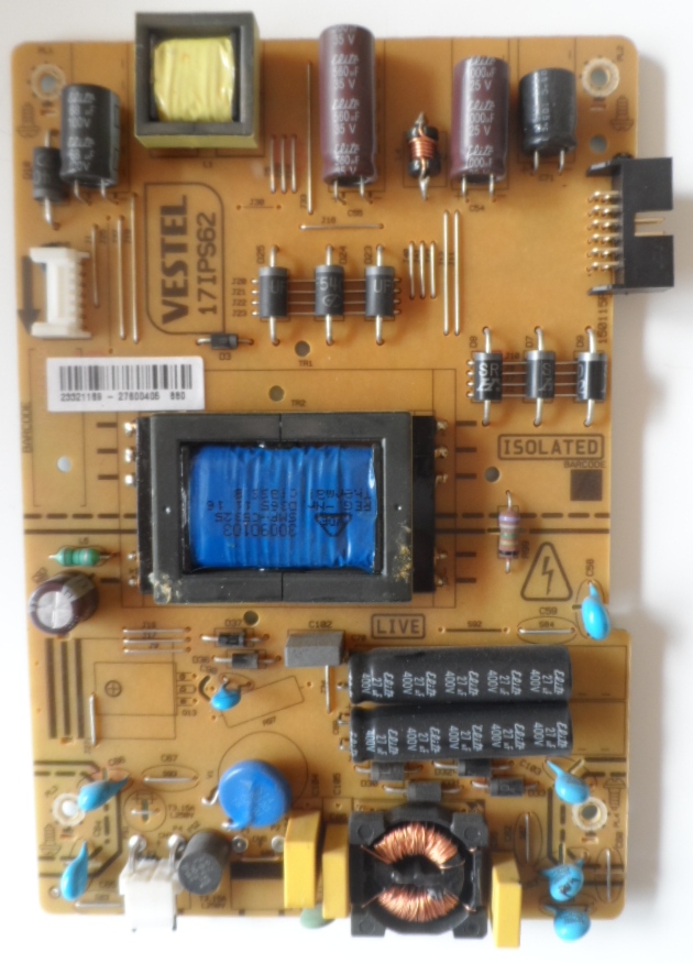 17IPS62/39INC/TFK/1 POWER BOARD, 17IPS62, for 39 inc DISPLAY ,27968154,23372400,