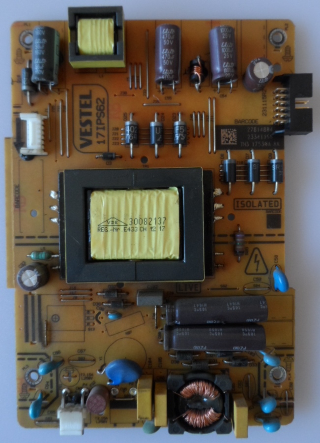 17IPS62/32INC/CR/32291 POWER BOARD ,17IPS62, for 32 inc DISPLAY ,27867967,23367482,010416R4,