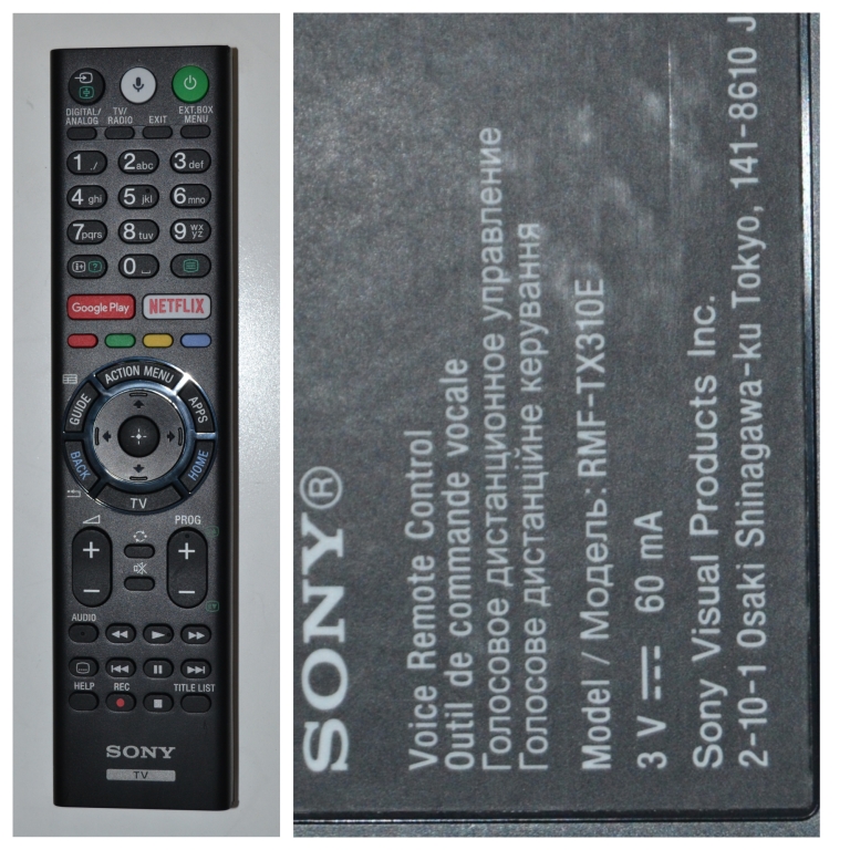 RC/SONY/RMF-TX310E ORIGINAL REMOTE CONTROL, RMF-TX310E , for SONY LED TV 