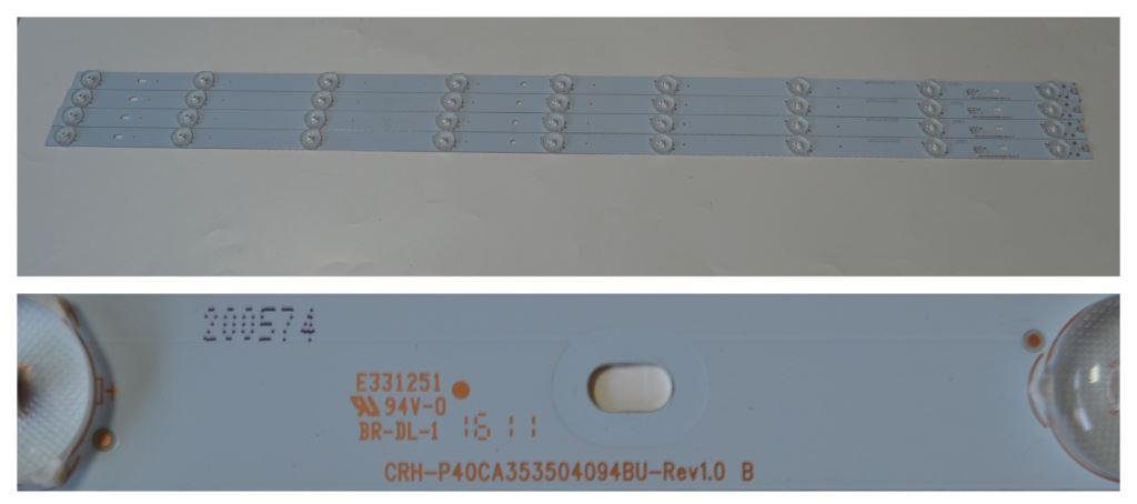LB/40INC/SHARP/3 LED BACKLAIHT,CRH-P40CA3535504094BU-Rev1.0,   4x8 diod 785 mm