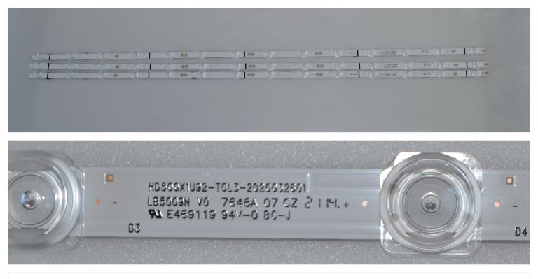 LB/50INC/HIS/1 LED BACKLAIHT,LB5009N V0,HD500X1U92-T0L3-2020032601,3x14 diod 910 mm