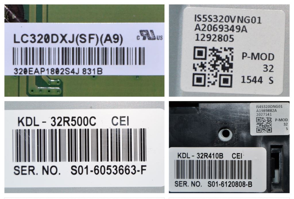 PAN/32INC/SONY LCD панел ,LC320DXJ (SF) (A9) for SONY KDL-32R410B ,KDL-32R500C