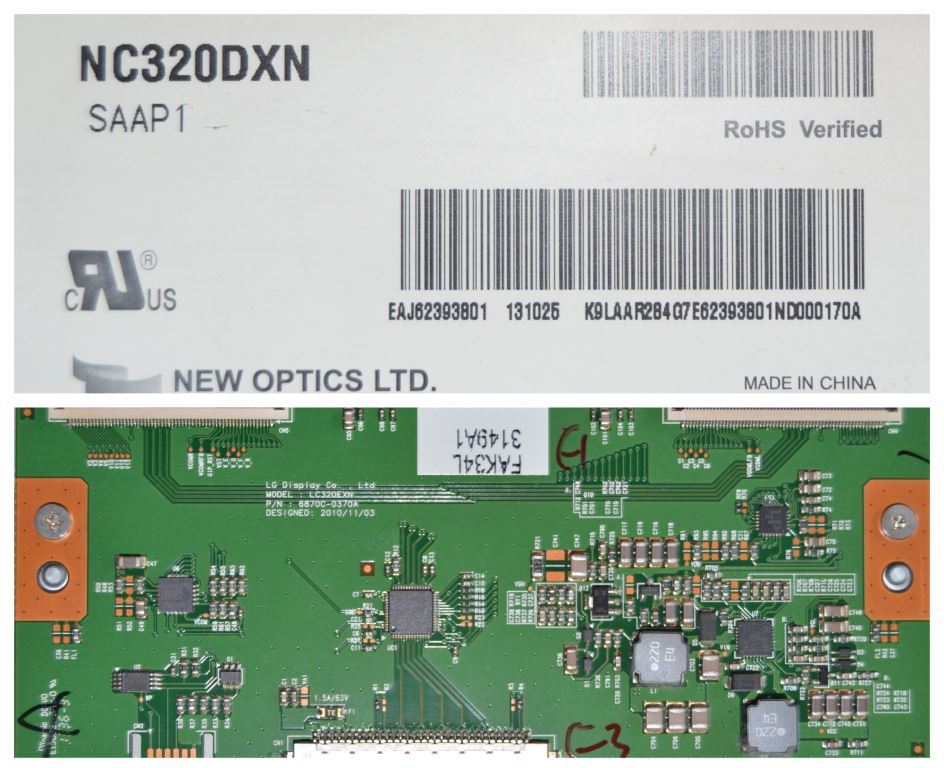 PAN/32INC/LG/32LN536 LCD панел ,HC320DXN SAAP1,