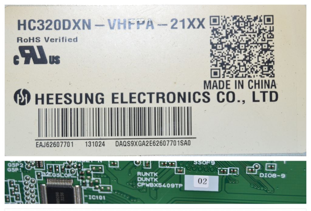 PAN/32INC/LG/SH LCD панел ,HC320DXN-VHFPA-21XX,CPWBX5409TP,