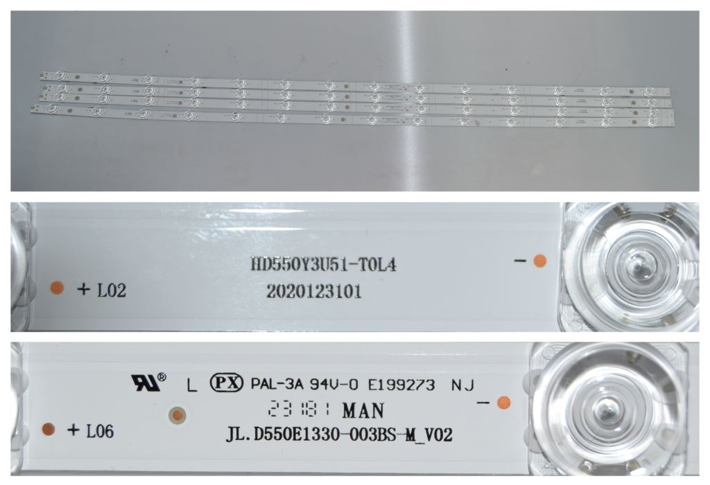 LB/55INC/HIS/3 LED BACKLAIHT,HD550Y3U51-T0L4,JL.D550E1330-003BS-M_V02 ,4x14 diod 1055 mm