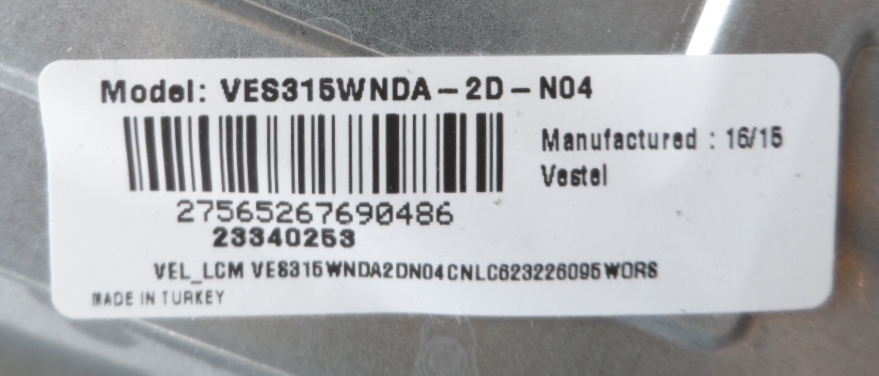 PAN/32INC/AUO LCD панел ,VES315WNDA-2D-N04,