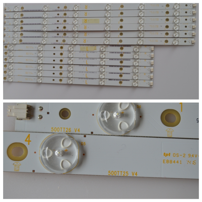 LB/50INC/CHINA/NN4 LED BACKLAIHT,500TT25 V4,500TT26 V4,6x5 diod 6x6 diod,12x11 diod,